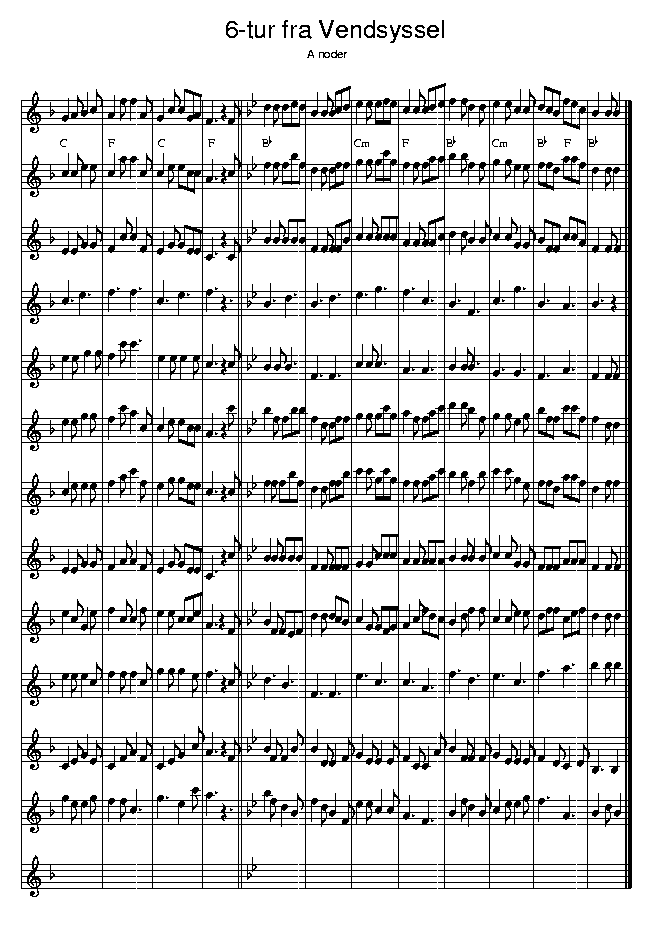 Sekstur, music notes A2; CLICK TO MAIN PAGE
