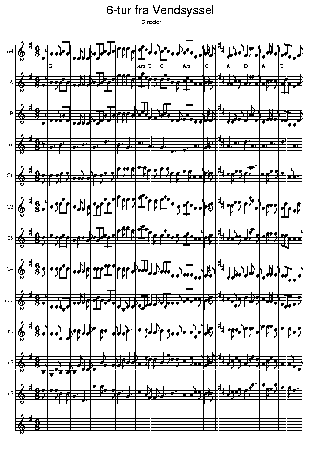 Sekstur, music notes C1; CLICK TO MAIN PAGE
