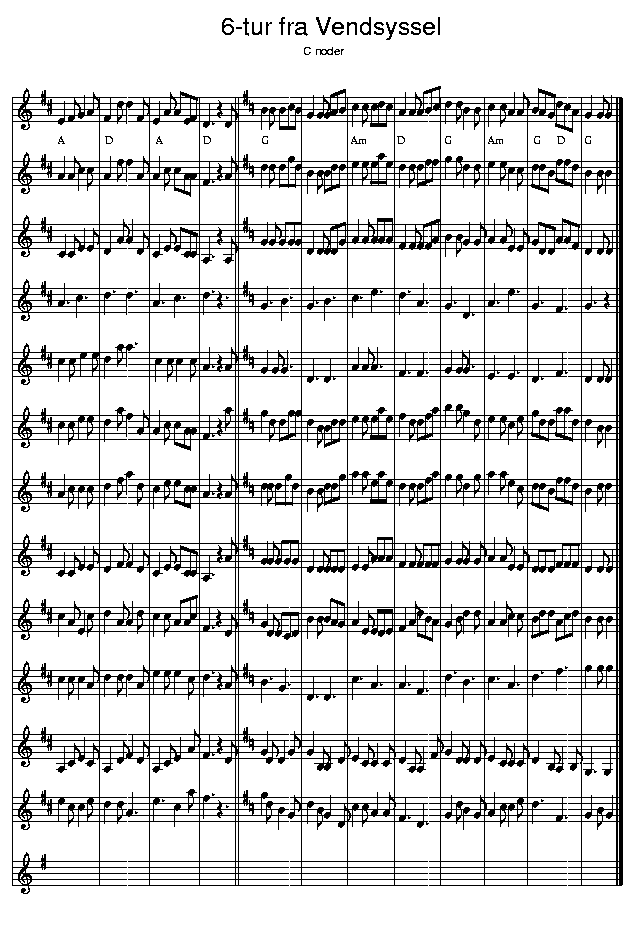 Sekstur, music notes C2; CLICK TO MAIN PAGE