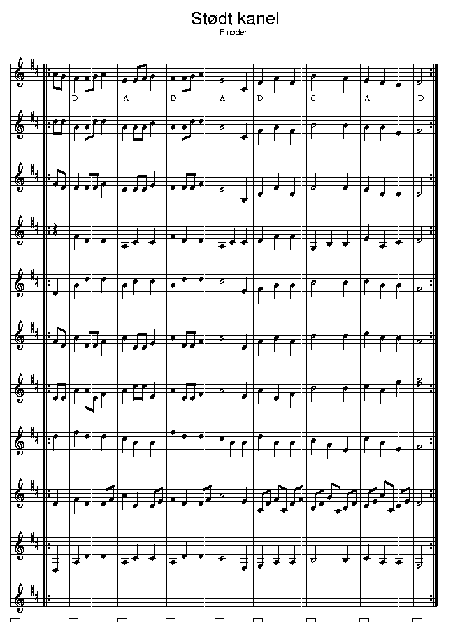 Stdt kanel, music notes F2; CLICK TO MAIN PAGE